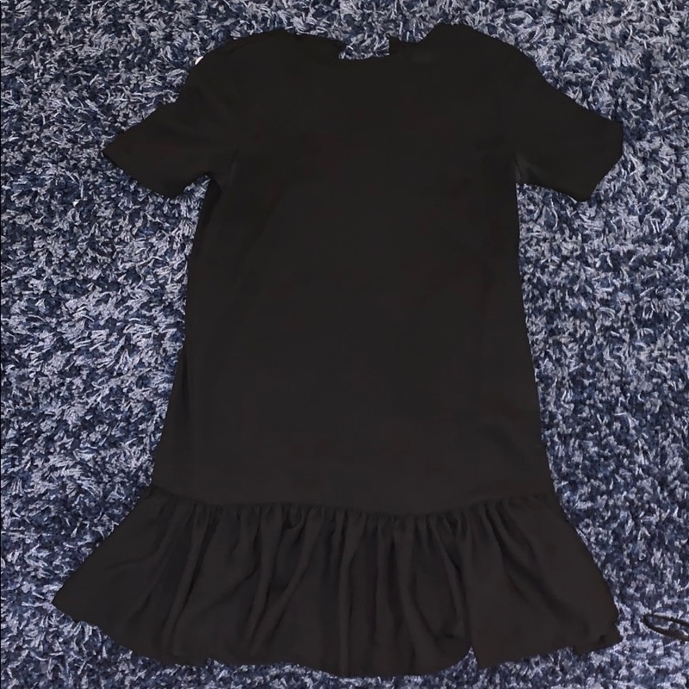 ASOS Black drop waist dress- size 00